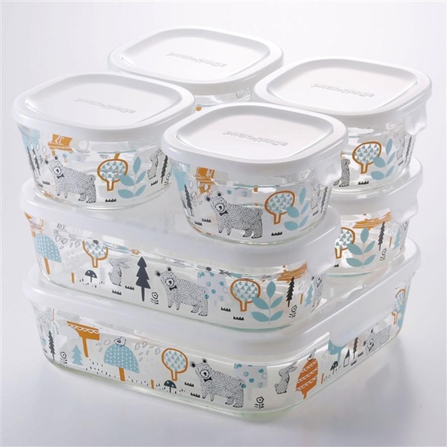 倉敷ガラス 小谷真三 ガラス瓶 蓋付き 中型 透明 民藝 倉敷ガラス 小谷