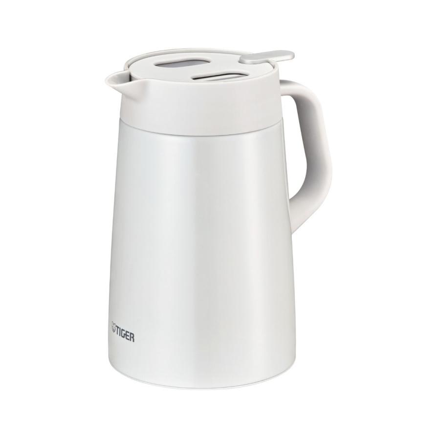タイガー魔法瓶 TIGER 保温 保冷 卓上ポット プッシュレバー 丸洗い可 ホワイト 1.2L PWO-A120W の商品画像