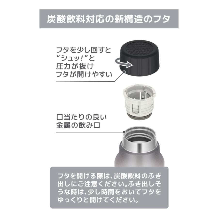 サーモス THERMOS 保冷炭酸飲料ボトル シルバー 0.75L 保冷専用 FJK-750-SL｜hikaritv｜04