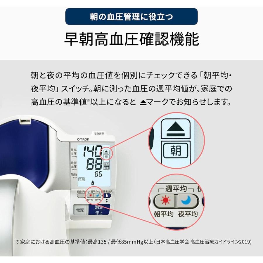 オムロン OMRON 自動血圧計 スポットアーム 早朝高血圧確認機能搭載 HCR-1602｜hikaritv｜06