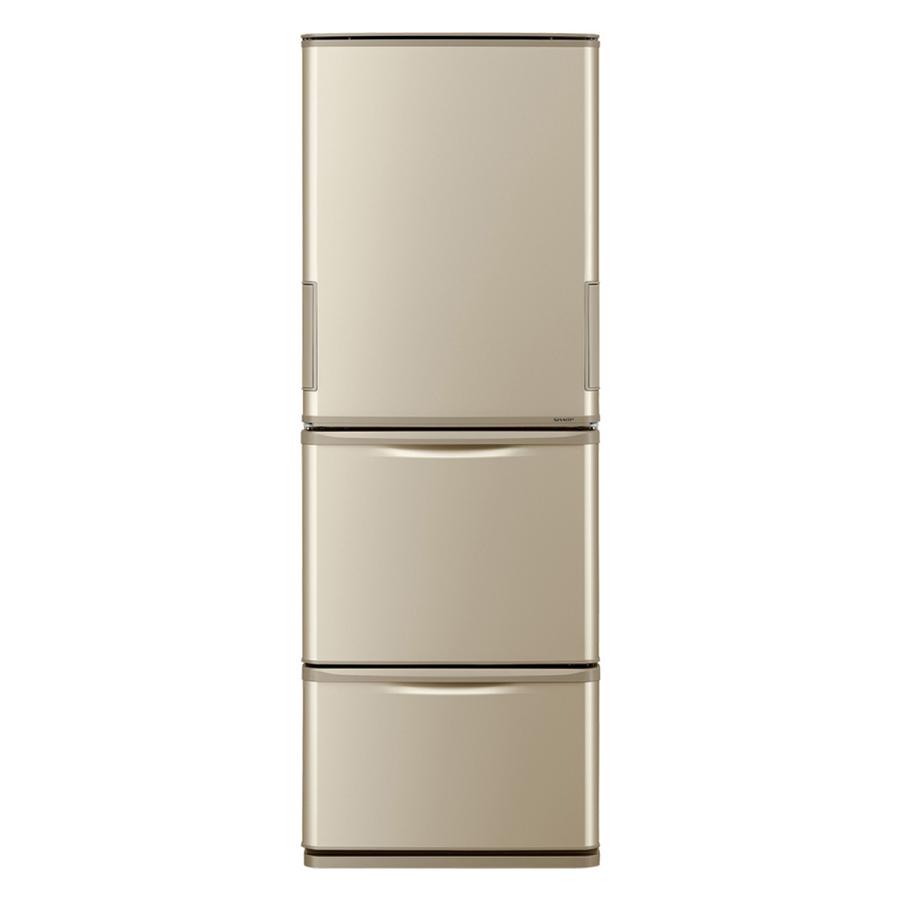 SHARP 公式ストア どっちもドア 3ドア冷蔵庫 350Ｌ SJ-X355H-N 設置工事可 大型商品 2021人気新作 ゴールド系