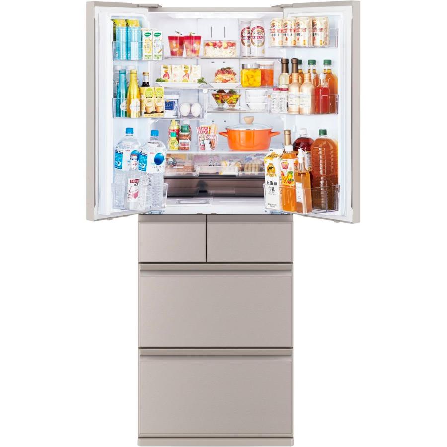 三菱（MITSUBISHI） 三菱電機 WZシリーズ 6ドア冷蔵庫547L 真ん中冷凍