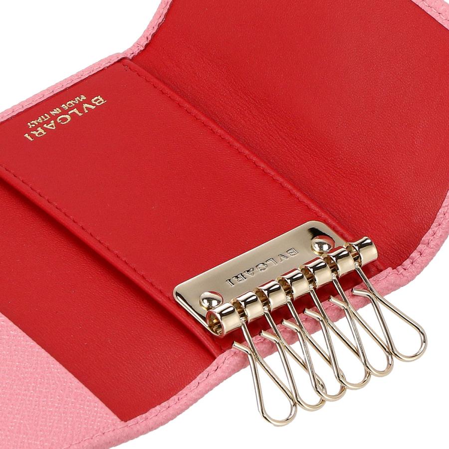 BVLGARI(ブルガリ) レディース キーケース 牛革 PINK/MEDIUM 287263PK/ME