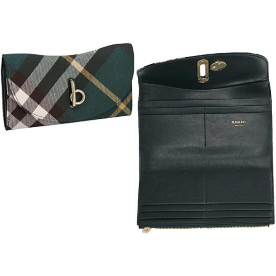 BURBERRY(バ-バリ-) レディース 長財布 グリーン 8082331B8636