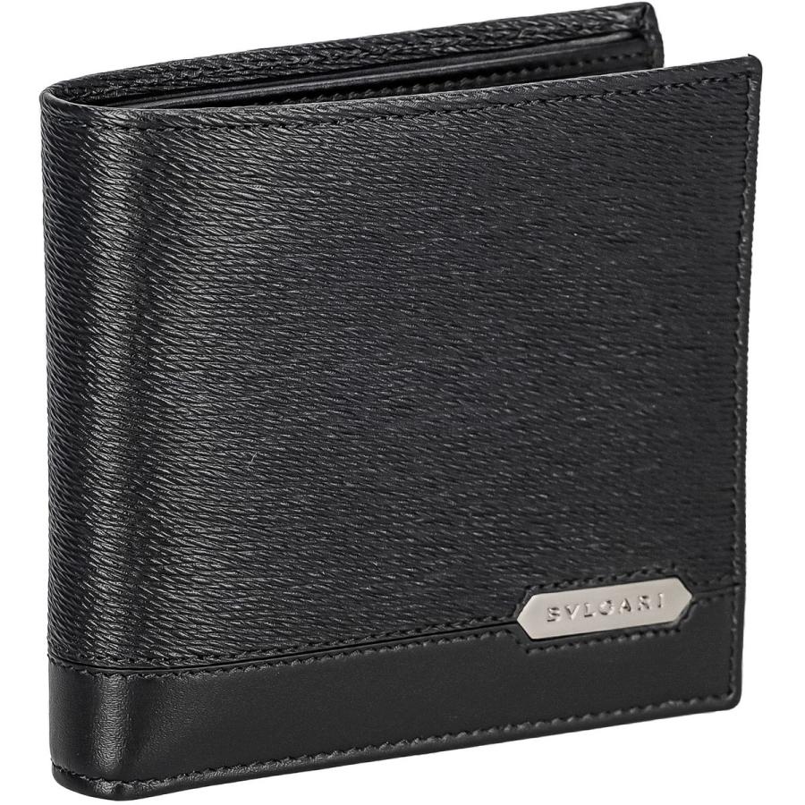BVLGARI(ブルガリ) メンズ BLACK 二つ折り財布 280899BLK : ひかりTV