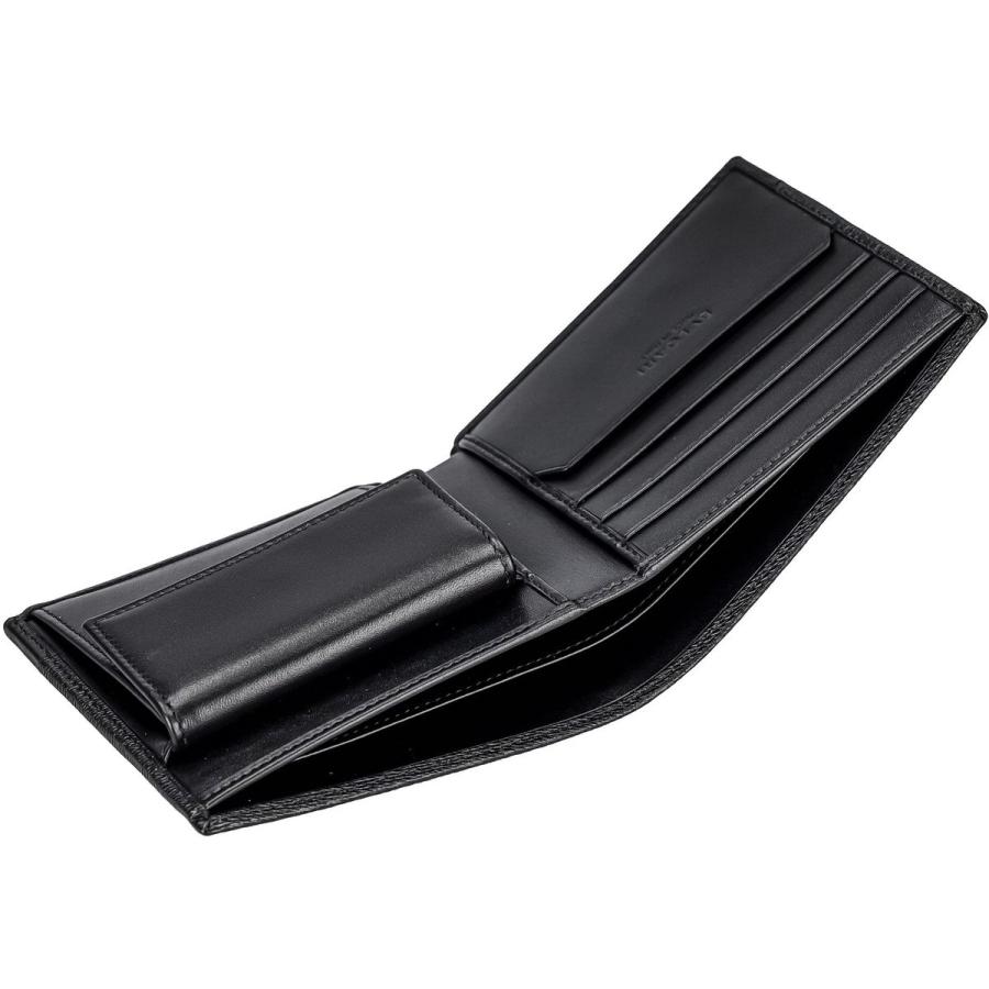 BVLGARI(ブルガリ) メンズ BLACK 二つ折り財布 280899BLK : ひかりTV