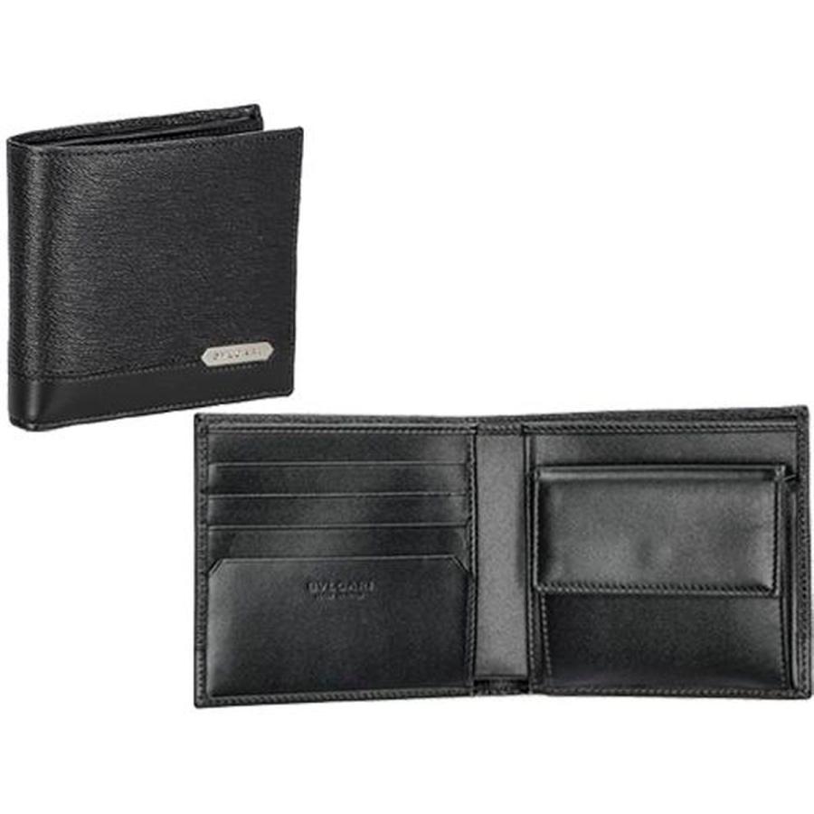 BVLGARI(ブルガリ) メンズ BLACK 二つ折り財布 280899BLK : ひかりTV