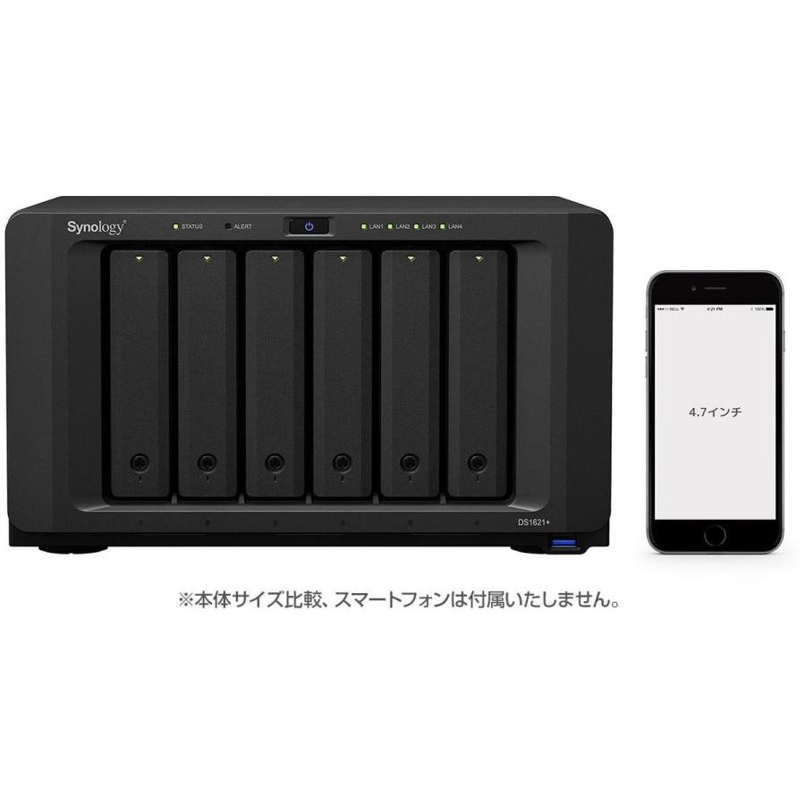 Synology 4コアRyzen CPU搭載 6ベイ NAS DS1621+ : ひかりTV 
