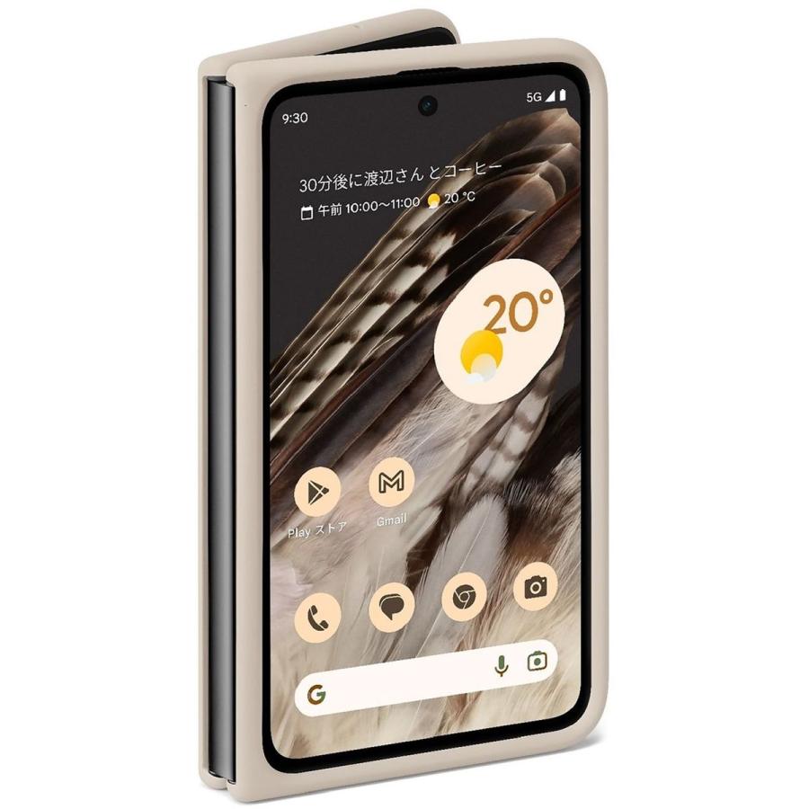 NTTドコモ ドコモ純正 Google Pixel Fold ケース ポーセリン Porcelain