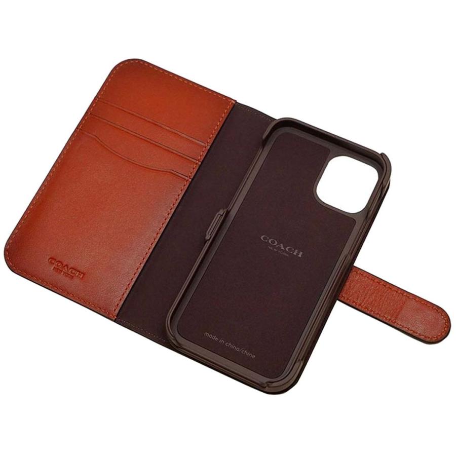 docomo select iPhone 12 mini COACH Khaki コーチ スマホケース