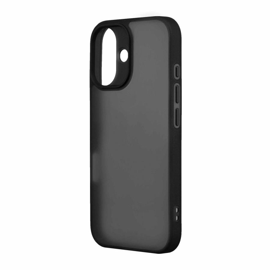 スマホケース ブラック NTTドコモ ドコモ純正 iPhone 16 ハイブリッドケース ブラック 保護