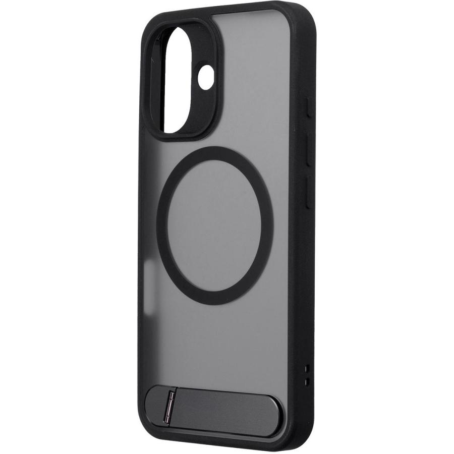 ドコモ純正 iPhone 16 MagSafe対応 スタンドケース ブラック