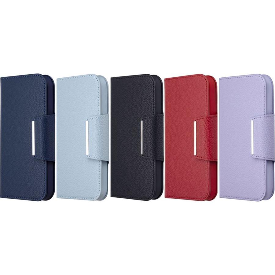 NTTドコモ ドコモ純正 iPhone 15 レザーフリップケース ラベンダー