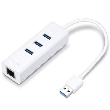 TP-Link USB3.0 ギガビットLANアダプタ+USB3.0ハブ 3ポート UE330｜hikaritv