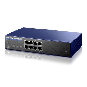 I-ODATA IEEE802.1X認証対応L2インテリジェントスイッチ 8ポート BSH-G08MB
