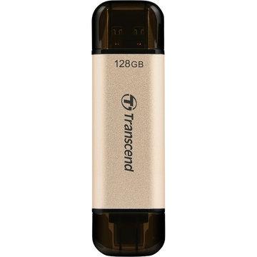 トランセンドジャパン USBメモリー USB3.2(Gen1) キャップ 128GB ゴールド TS128GJF930C