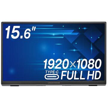 GREEN HOUSE（グリーンハウス） 15.6型モバイルディスプレイ/1920×1080