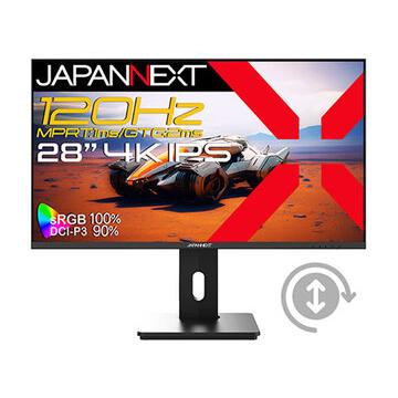 JAPANNEXT ゲーミングディスプレイ 28型/3840×2160/ブラック JN