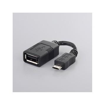 BUFFALO USB変換アダプター USB-microB:USB-Aメス ブラック BSMPC11C01BK｜hikaritv