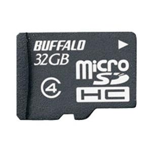 BUFFALO 防水 Class4 microSDHCカード 32GB RMSD-BS32GB｜hikaritv