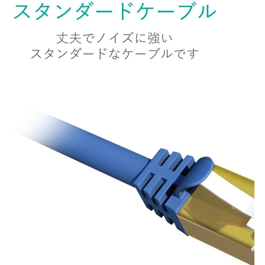 エレコム LANケーブル/CAT7対応/15m/メタリックブルー LD-TWST/BM150_4