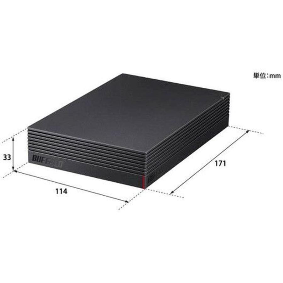 BUFFALO（バッファロー） USB接続 外付HDD PC＆TV用 6TB ブラック HD