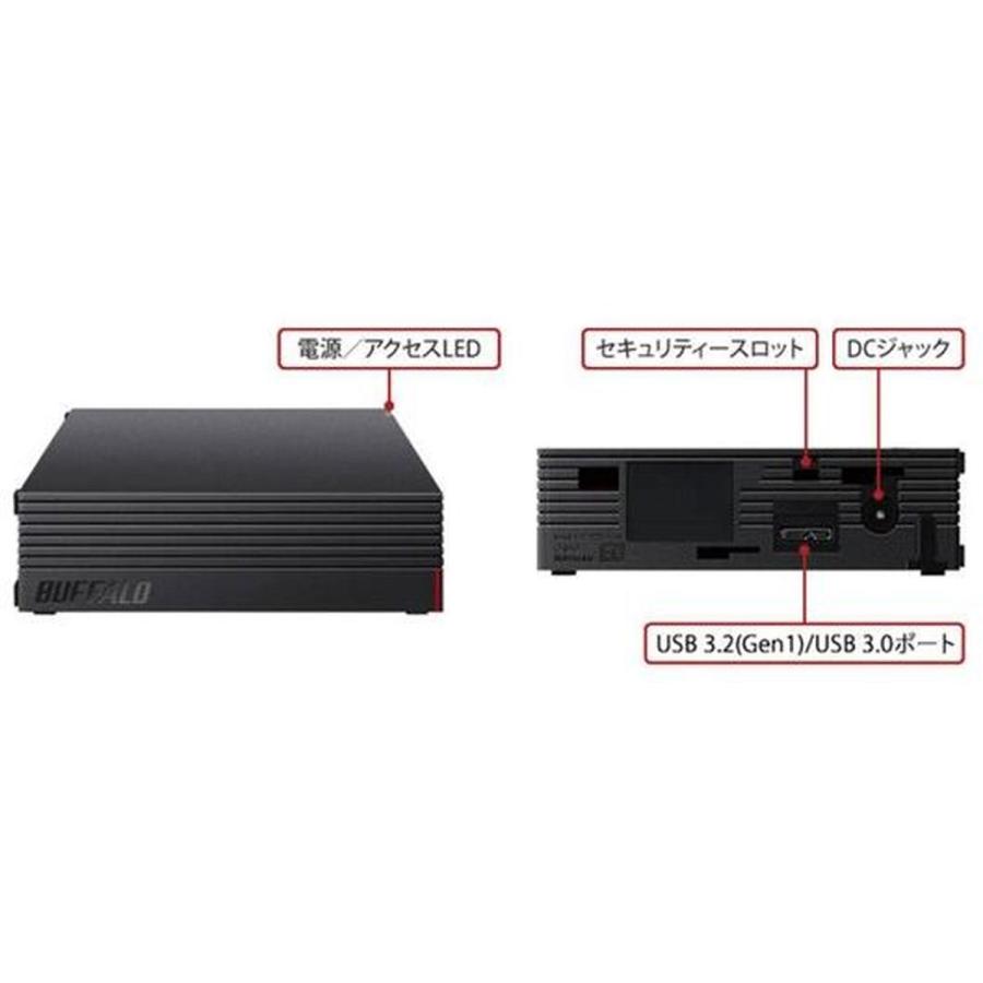 BUFFALO（バッファロー） USB接続 外付HDD PC＆TV用 6TB ブラック HD