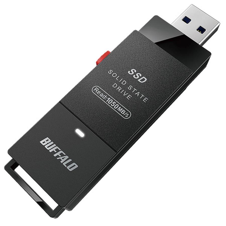 BUFFALO USB3.2(Gen2)対応 TV録画対応 超小型SSD 1TB BUFFALO（バッファロー） ［在庫限り］USB3.2（Gen2）対応 TV録画