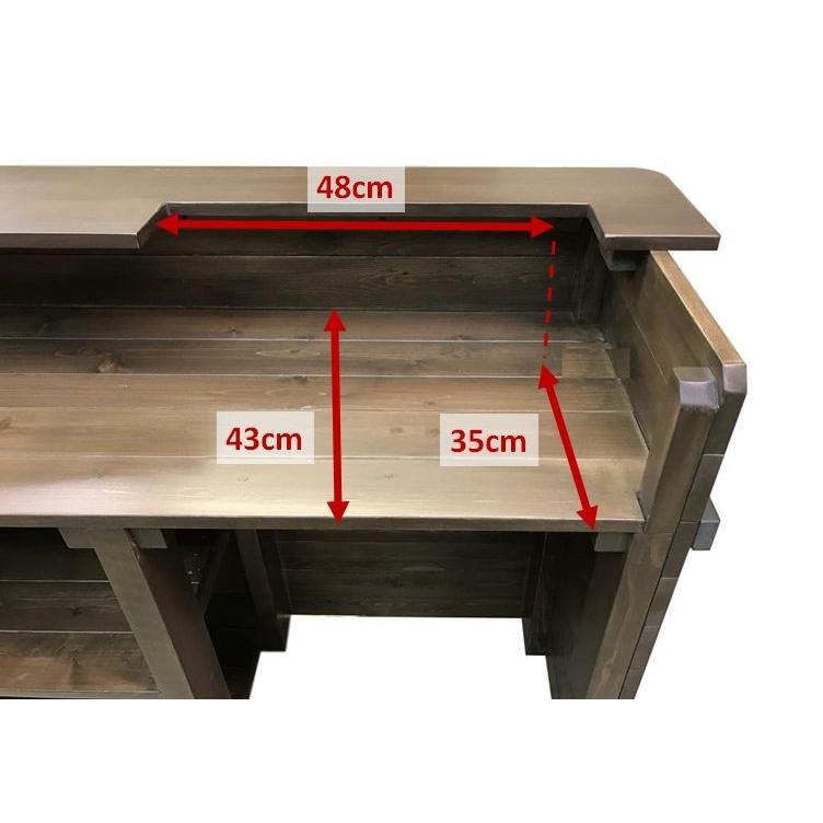 木製レジ台・カウンター_幅120cm×奥行50cm×高さ99cm_オール 木製レジ台・カウンター_幅120cm×奥行50cm×高さ99cm_オール