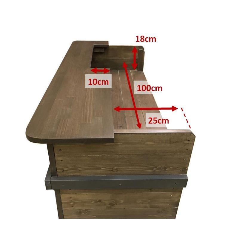 木製レジ台・カウンター_幅120cm×奥行50cm×高さ99cm_オール 木製レジ台・カウンター_幅120cm×奥行50cm×高さ99cm_オール