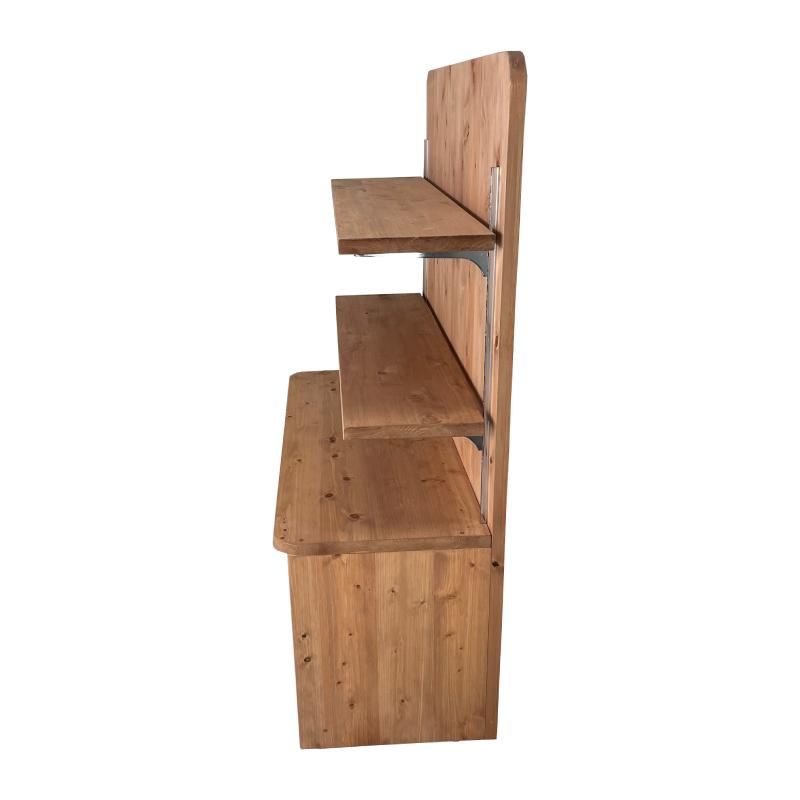 木製商品陳列棚_幅90cm×奥行40cm×高さ120cm_無塗装_C055OK 木製商品陳列棚_幅90cm×奥行40cm×高さ120cm_無塗装_C055OK