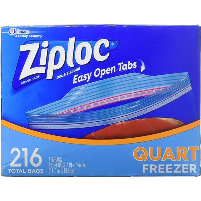 ジップロック フリーザークォート 保存袋 216袋 の商品画像