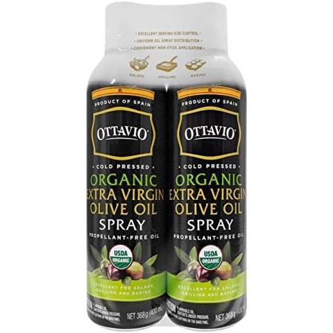 オッタビオ オーガニックエクストラバージンオリーブオイル スプレー 368g x 2本 の商品画像