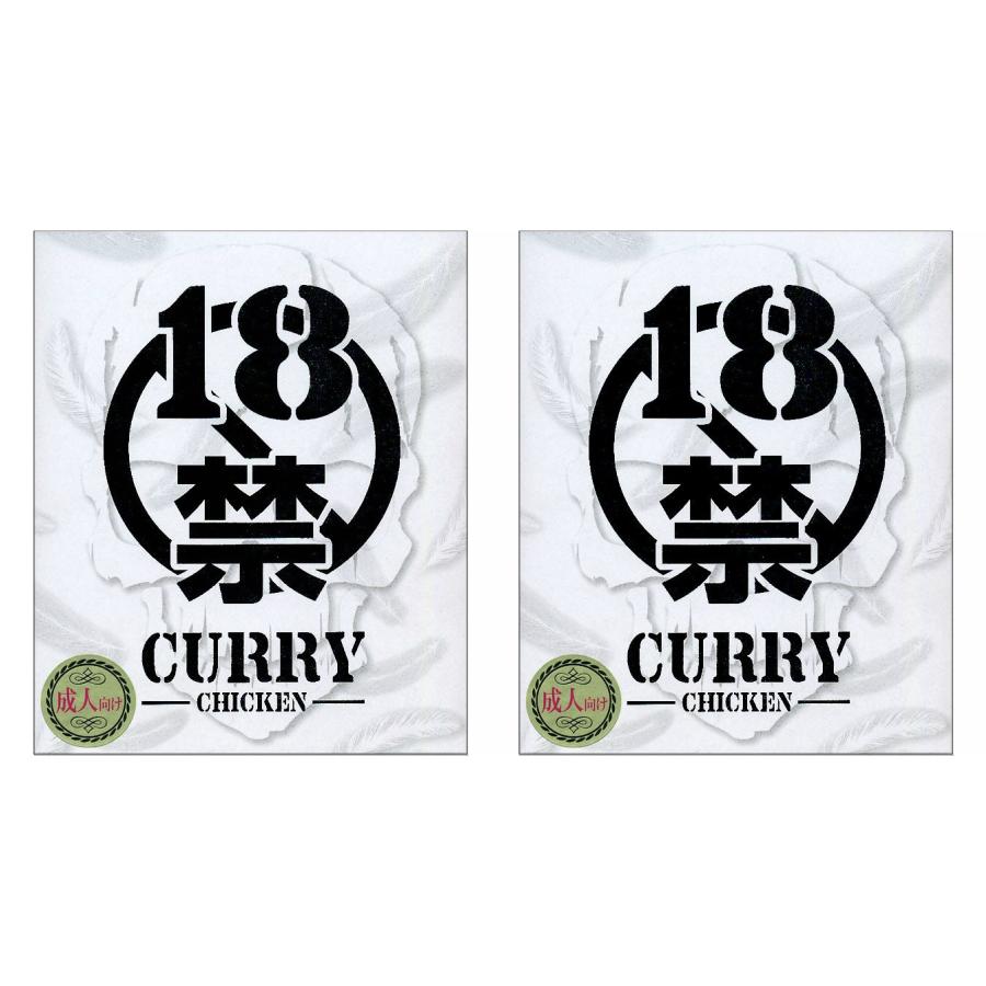 18禁カレー 痛い 2個セット 磯山商事 レトルトチキンカレー 200g｜hikariyashop