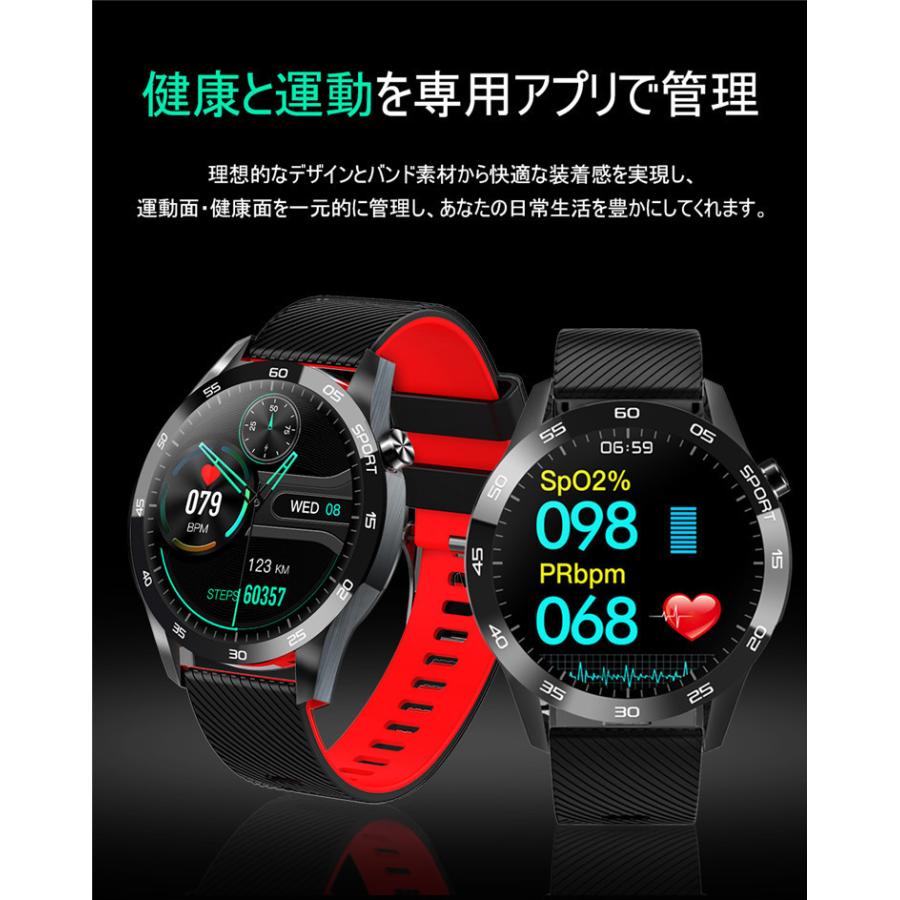 スマートウォッチ 大好評です 24時間体温監視 血圧計 日本語 説明書 Iphone Android 対応 21 Ip67防水 歩数計 腕時計 心拍計測 スマートブレスレット 着信通知 丸型