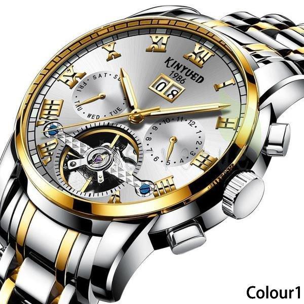 見事な創造力 腕時計 メンズ ファッション ギフト ビジネス 父の日 ウォッチ ビジネス 撥水 自動巻上げ式 機械式 プレゼント 防水 腕時計 カラー Colour7 Binghamtonhots Com