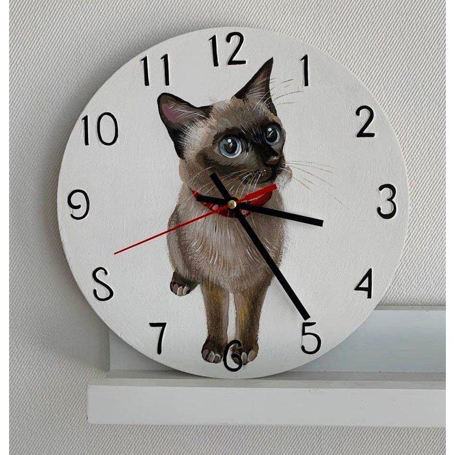 猫 掛け時計 壁掛け時計 プレゼント オーダーメイド おしゃれ かわいい 掛け時計 木製 グッズ 手作り 雑貨 ハンドメイド 猫