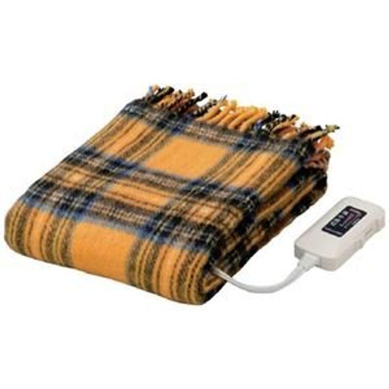 直売卸売 かわいい電気ひざ掛け毛布 ダニ退治機能 室温センサー付き 洗濯可 日本製 長方形 cm 140cm イエロー 黄 代引不可 直販超安い Miracleleaffl Com