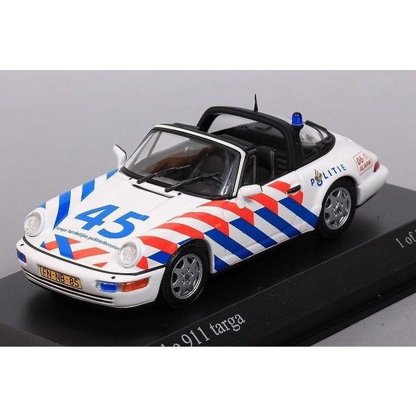 ミニチャンプス】 1/43 ポルシェ 911 タルガ 1991 オランダ 警察 ※限定