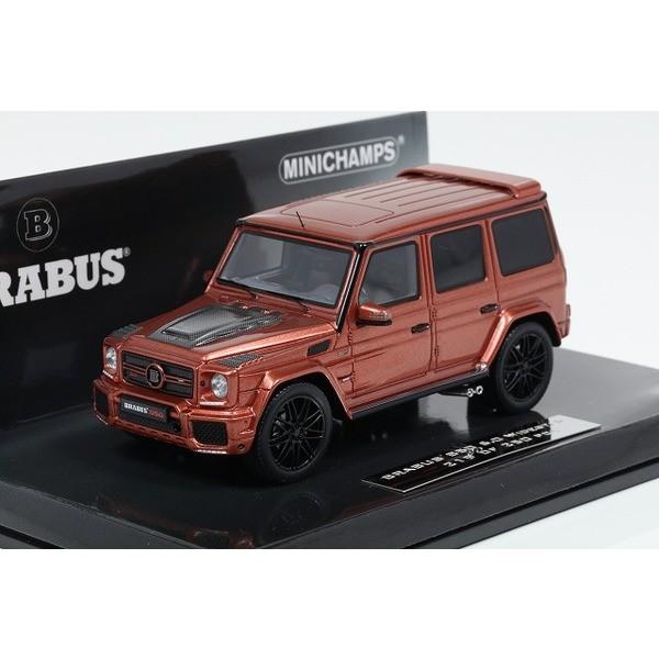 【ミニチャンプス】 1/43 ブラバス 850 6.0 BITURBO ワイドスター AUF ベース （メルセデス ベンツ AMG G 63 2016） カッパーメタリック
