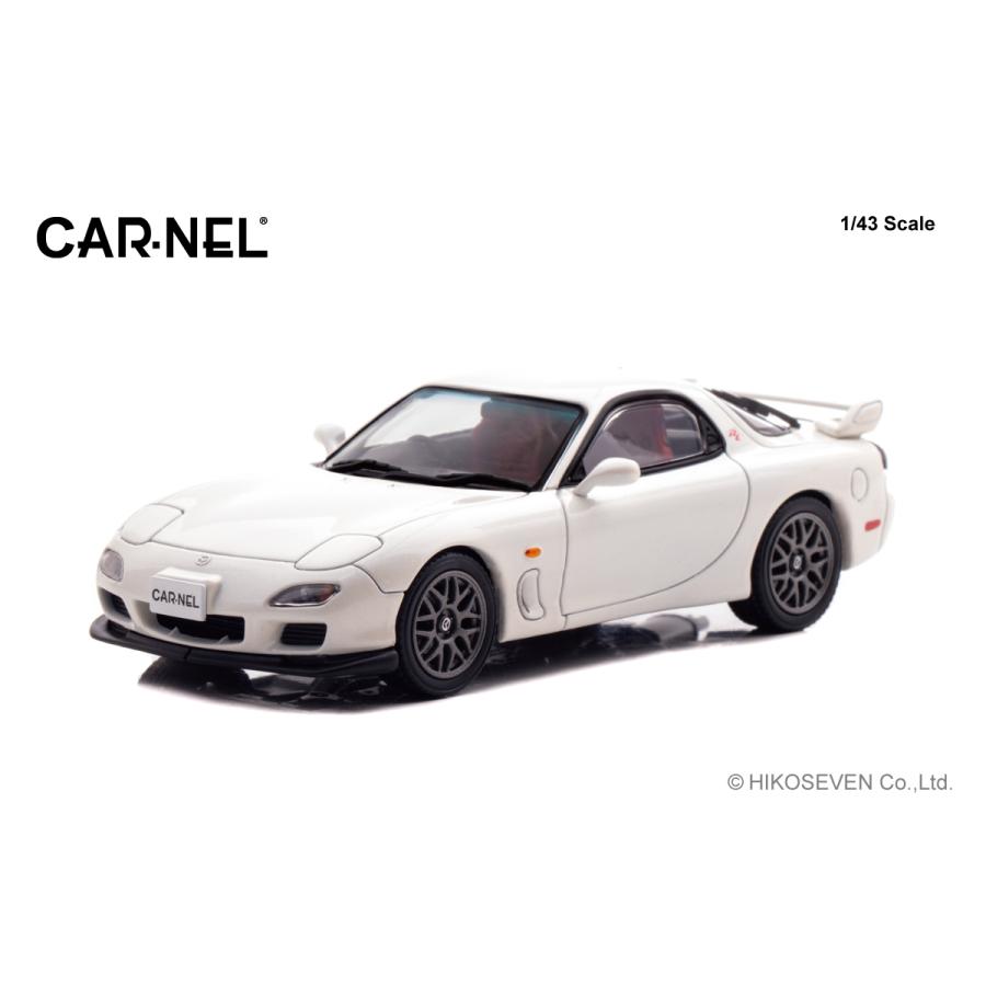 CARNEL 1/43 マツダ RX-7 Type RZ (FD3S) 2000 Snow White Pearl Mica Limited 300pcs | 