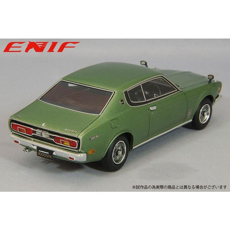 ENIF 1/43 日産 ブルーバードU 2000GTX 2ドア ハードトップ  1974年型 シルバーグリーンメタリックの画像