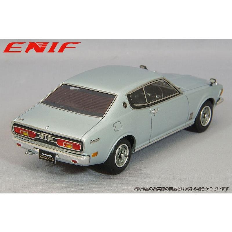 ENIF 1/43 日産 ブルーバードU 2000GTX 2ドア ハードトップ  1974年型 シルバーメタリックの画像
