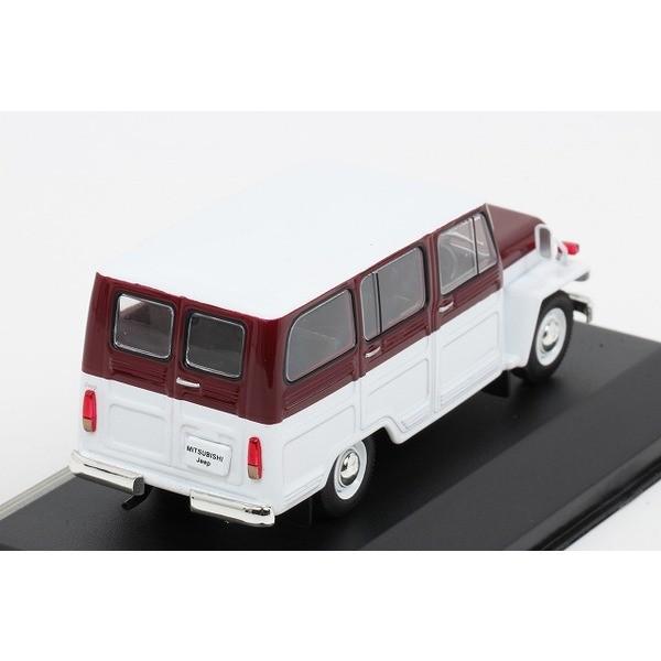 FIRST43】 1/43 三菱 ジープ 1961年 ホワイト & ワインレッド