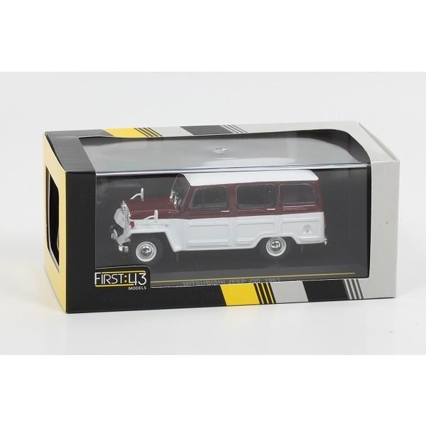 FIRST43】 1/43 三菱 ジープ 1961年 ホワイト & ワインレッド