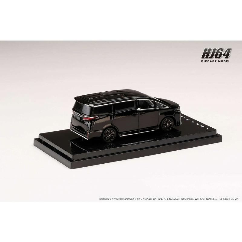 トヨタ VELLFIRE ミニカー HJ64 1/64 トヨタ ヴェルファイア Z Premier ブラック : ヒコセブン