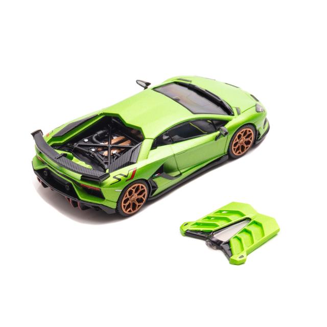 HUNG HING TOYS 1/64 Lamborghini AVENTADOR SVJ (Green Metallic