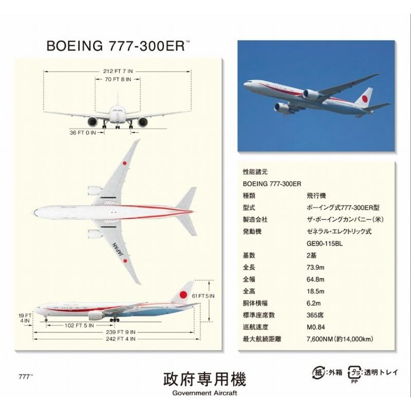 全日空商事 1/200 BOEING 777-300ER 80-1112 政府専用機 完成品(WiFiレドーム・ギアつき）｜hiko7｜03