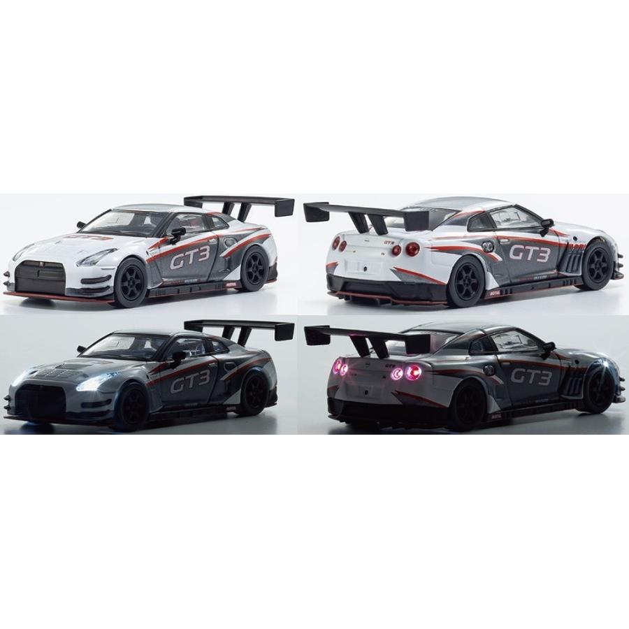 Kyosho 1/64 [MOTN] ニスモ R35 GT-R GT3 LED搭載 (ホワイト) 単体では
