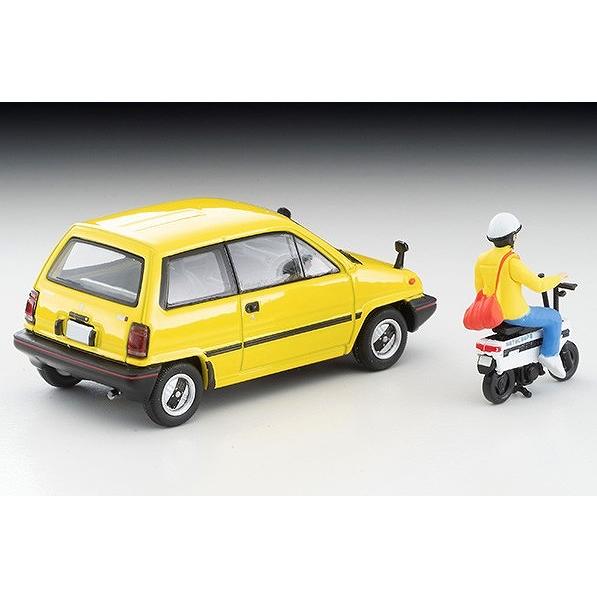 ホンダ CITY レア モトコンポ ブリキケース　当時物 昭和 レトロ TOMICA LIMITED VINTAGE NEO 1/64 ホンダ シティR（黄）モトコンポ付